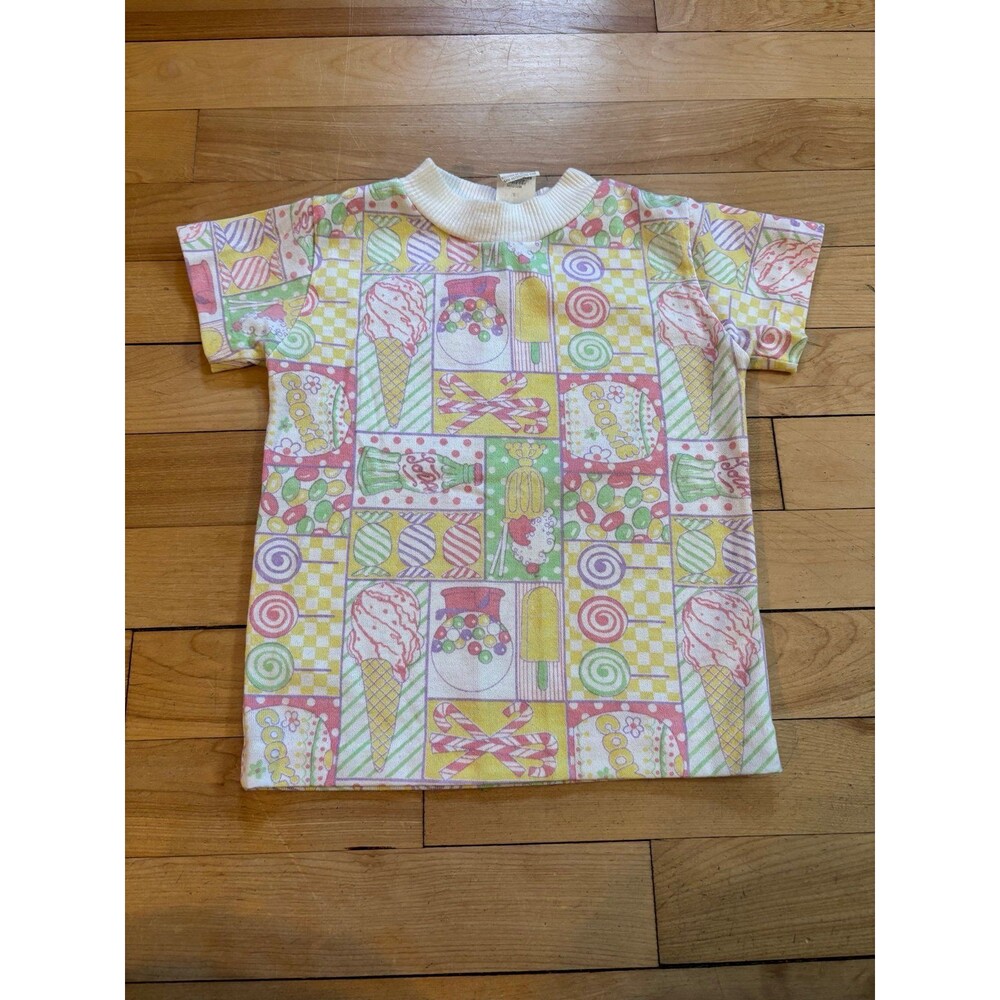 True vintage ice cream candy bubble gum treats single stitch shirt 4t